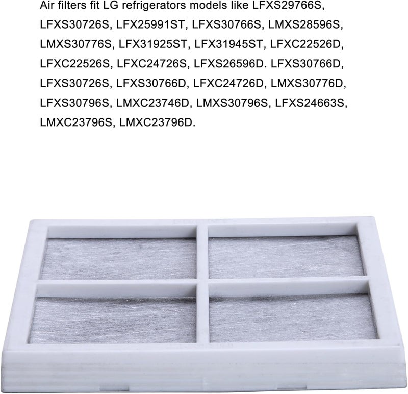 ChapLithe Refrigerator Air Filter for LG LFXS24623S, LFX31925ST, LMXS28596S LFXC22526S, LFXS26596S, LFXS29766S, LFX31945ST, LFXC24726S, LFXS26596D, LFXS30766S, LFXS29626S Replacement, 6Pack - Image 4
